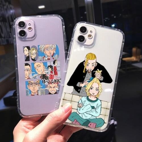 Japan Anime Tokyo Revengers Transparent Phone Case For iPhone 12 11 Pro MAX XS 7 XR SE2020 X 8 6s Plus Soft Silicone Cover Shell