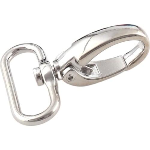 Swivel Hooks Silver Bag Clasps Lobster Swivel Trigger Clips Snap Hook For 39mm Strapping For DIY Accessories Keychain Parts