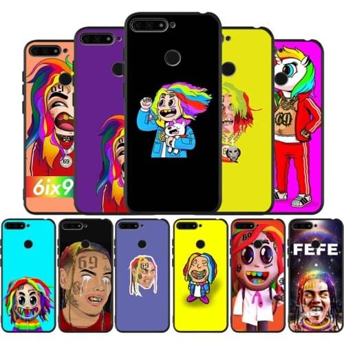 Tekashi69 black Silicone Phone Case For Huawei honor 30 20 Pro 8 8X 9 10 20 Lite Mate 10 20 30 Lite Pro cover