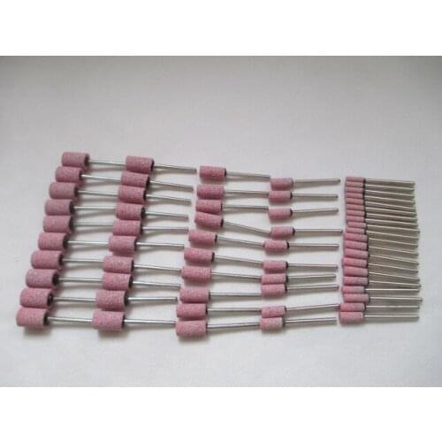 Fixmee 60x Chain Saw Sharpening Stone 3mm Shank 4-12mm Head Dia Grinding Stone Round Tip