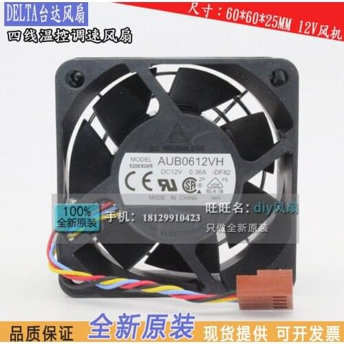 Brand new DELTA AUB0612VH 6025 12V 4PIN PWM 6CM cooling fan
