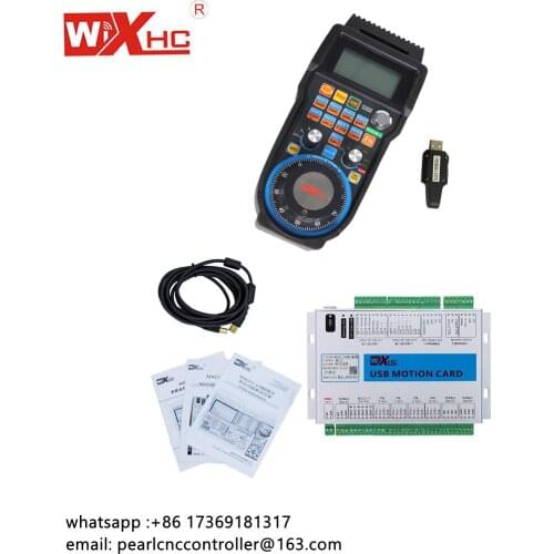 XHC manufacturer NVEM CNC 3/4-axis mach3 controller usb/ethernet card + mach3 wireless MPG pendant
