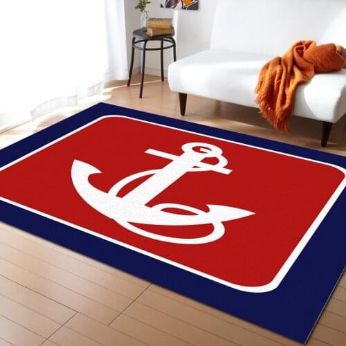 Anchor five-pointed star Carpet home rug Entrance door mat Carpet in the bedroom hallway carpet area rug large rugs living room