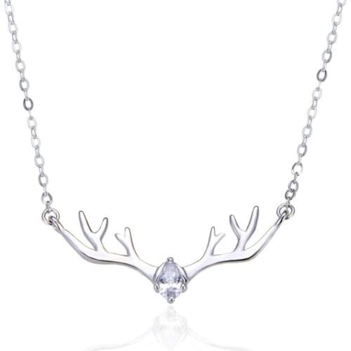 YJBX003083 Fashion Ornament S925 Sterling Silver Jewelry Deer Your Popular Style Pendant Necklace