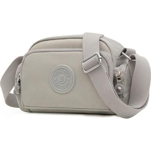 New Nylon bag women 2021 Multi Pockets crossbody bags for women Solid Small handbag high quality lightweight bolsos de mujer