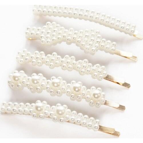 1 pc Fashion Chic Women Pearl Hair Clip Barrette Girls Hairpin Hair Clips Hair Accessories Gift for girl