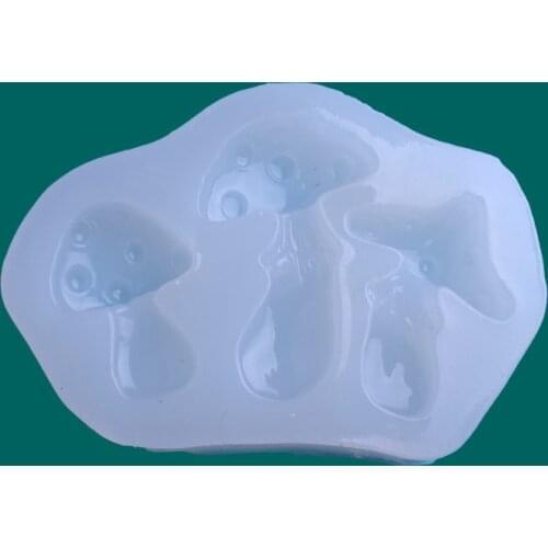 1pcs UV Resin Jewelry Liquid Silicone Mold Mushroom Resin Charms Molds For DIY Intersperse Decorate Making Jewelry
