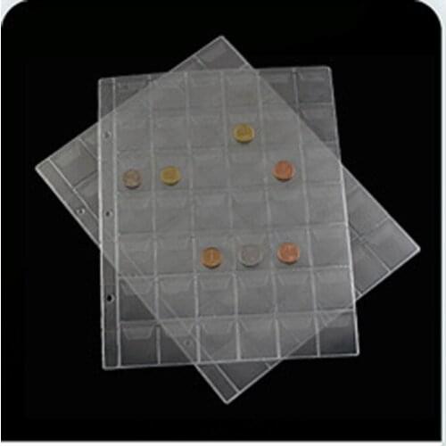 10PCS album for coins albums page 20/30/42 pocket coins collection PVC transparent inside pages 250 x 200 mm coins loose leaf