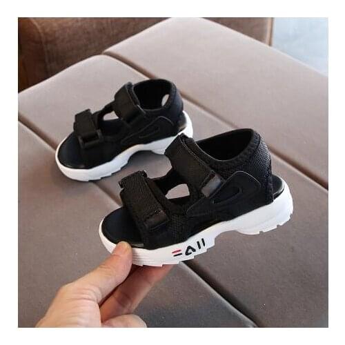 2020 summer new childrens sandals baby toddler shoes girls beach shoes soft bottom non-slip boys sports sandals leisure