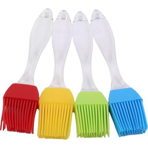 4pcs Barbecue Brush Outdoor BBQ Cooking Tools High Temperature Resistant Silicone Seasoning Sauces Condiments Oil Brush