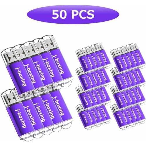50PCS Pendrive J-boxing usb flash drive 1gb 2gb 4gb 8gb 16gb 32gb thumb storage memory drive for computer macbook tablet purple