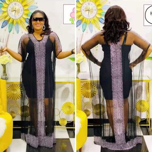 Abaya Dubai Diamond Robe Gowns Muslim Dress Lady Party European Clothes African Design Loose