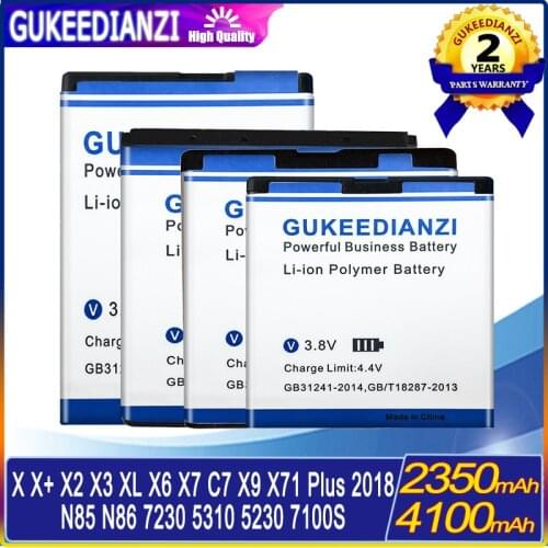 Battery For NOKIA BL 5J/4CT/5K/4S BN 01/02 HE342 HE363 HE377 BV-5S Mobile phone X X+ X2 X3 XL X6 X7 C7 X9 X71 N85 7230 Plus 2018