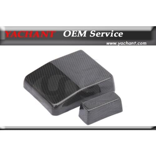 Car-Styling Accessories Carbon Fiber Fuse Box Replacement 2 Pcs Fit For 2008-2012 Lancer Evolution EVO X EVO 10 Fuse Box Cover