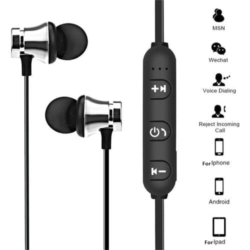 Bluetooth Wireless Earphone Sport Headset For Xiaomi For iPhone 8 X Stereo Earbuds Earphones with Mic Noise Canceling Earbuds