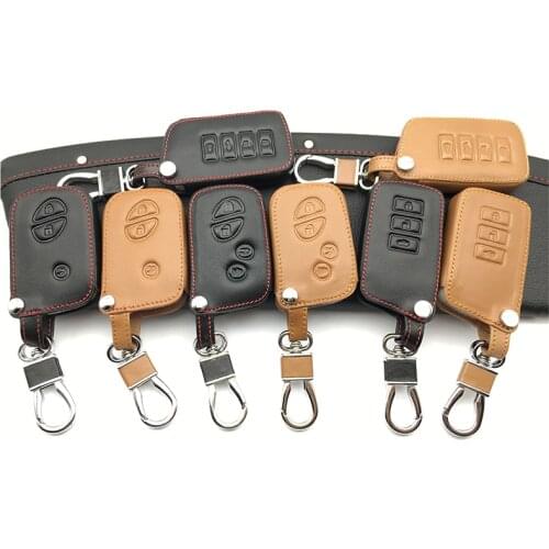 100% Leather car key case key cover for Lexus NX GS RX IS ES GX LX RC 200 250 350 LS 450H 300H car wallet Key Auto accessories