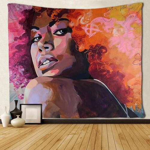 Black Art African American Women Art Tapestry Custom