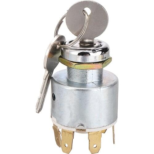 DC 12V 2 Keys Universal Ignition Switch Car Boat Motorcycle Classic Kit Ignition Switch Electric Door Lock Key Switch