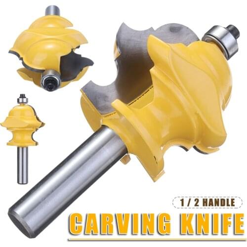 1/2" Shank Router Bit Trimming Straight Milling Cutter Wood Bits Ogee Chisel Cutter Router Bits Cutting Woodworking Trimming