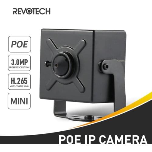 POE Mini Type H.265 3MP HD IP Camera 1296P / 1080P Lens Indoor Metal Security ONVIF P2P CCTV System Video Surveillance Cam