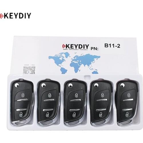 KEYECU KEYDIY 5PCS/lot Universal Remote 2 Buttons B11-2 Control DS style For KD900/KD900+/URG200/KD-X2