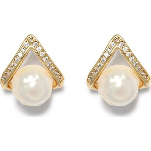 Kfvanfi Romantic ladies earrings natural pearls exquisite female earrings party exquisite gifts top quality jewelry direct sales