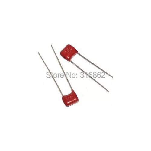 Free shipping 50pcs/lot CBB capacitor 100V 104 100NF 100V 0.1UF pitch 5MM Polypropylene Film Capacitors