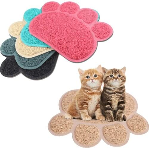 Pet Cat Litter Mat PVC Dog Cat Foldable Waterproof Non-slip Pet Litter Mats Sleeping Pad Bowl Placemat Durable Clean Products