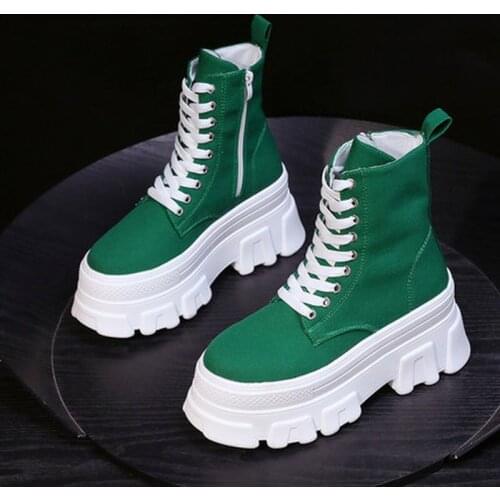 Autumn New Women Sports Sneakers High Top Shoes Female Vulcanized Womens Casual Breathable Mesh Walking Shoes Ladies Boots