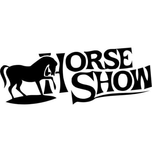 Hot Horse Show Car Sticker and Decals Funny Rear Windshield Trunk Car Decorative KK Vinyl Good Quality Waterproof Sun Protection