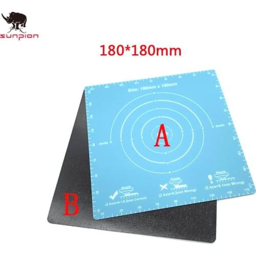 3d printer new 180*180mm Magnetic Print Bed Tape square Coordinate Printed sticker Build Plate Tape FlexPlate PLA DIY