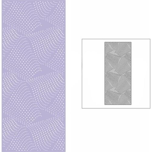 New Slim Dotted Wavy Line Background Plate 2021 Metal Cutting Dies for DIY Scrapbooking and Card Making Embossing Craft No Stamp