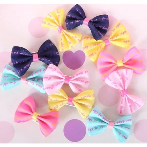 New Pet Dogs Hair Clips Cat Hair Accessories Cute Pet Grooming Bow Supplies Colorful Barrettes Hairgrip Cartoon Flower Hairpins