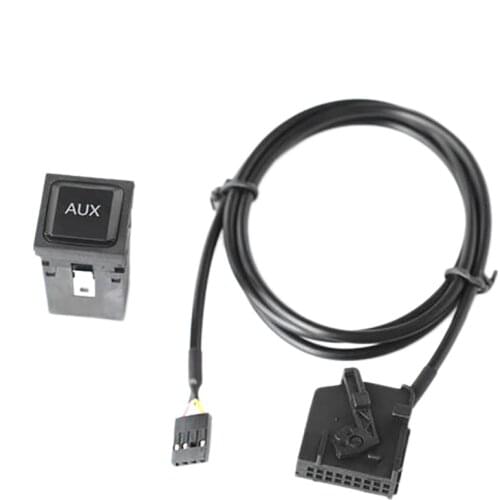 NEW-Car MFD2 RNS2 AUX Audio Interface + Wiring Harness For- Ford Skoda