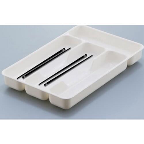 Cutlery Organizer Box Fork Spoon Knife Cutlery Tray Container Kitchen Drawer Organizer Separation Finishing Storage Box Tray