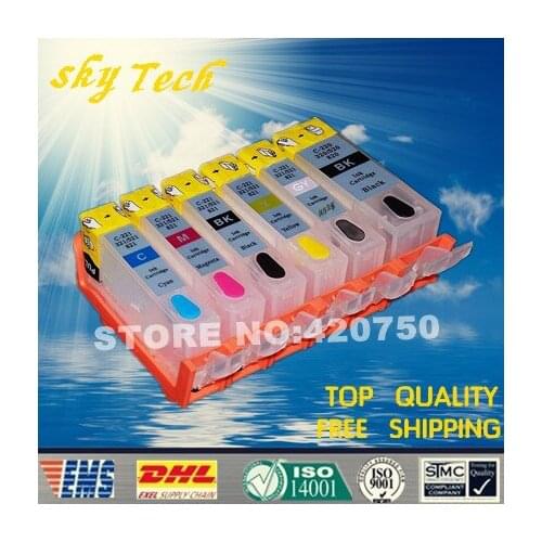 6PK Empty Refillable Cartridges Suit For PGI125 CLI126 ,suit for Canon IP4810 IP4910 IX6510 MG5210 MG6210 MG6110 ,with ARC chip