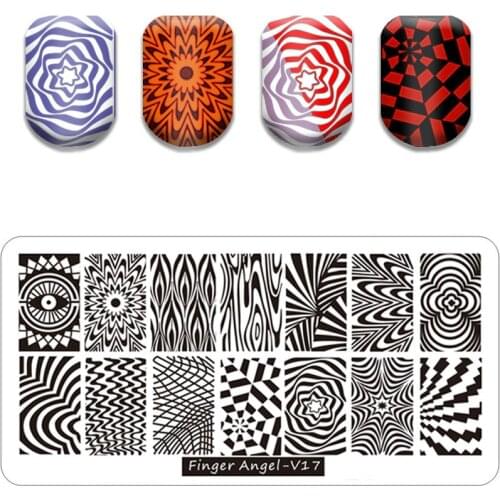 1Pcs Plate New Design 6X12CM Size Polish DIY Nail Art Template