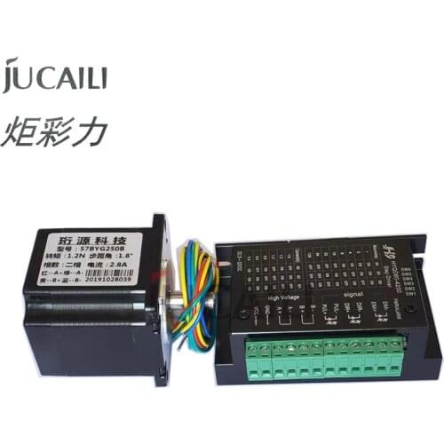 Jucaili printer stepper motor with driver HYQD60-4200 for xp600 head for Allwin Xuli Eco solvent printer paper feeding motor