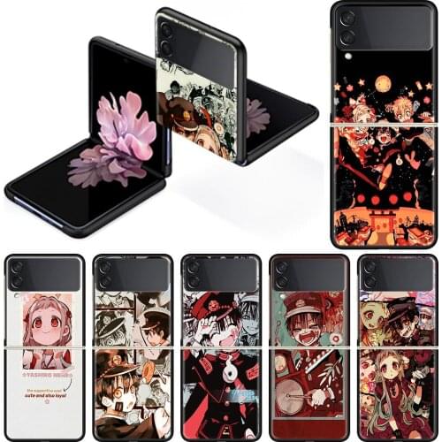 Fold Phone Case for Samsung Galaxy Z Flip 3 Silicone Funda Tpu Hard Shockproof Cover Fashion Coque Anime Hanako Kun Yugi