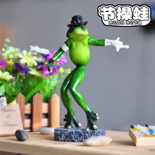 Super creative special resin calisthenics frog craft gift resin decoration Jackson series bi crafts statues Home decoration dies