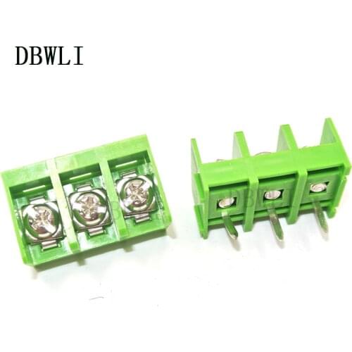 100PCS 9.5mm pitch connector pcb screw terminal block connector 3pin 300V 20A 22-12AWG