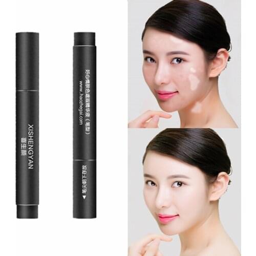 Leukoderma Covering Pen Waterproof Vitiligo Concealer Plant Essence Liquid for Body Face Hidden Discolored Skin Patches Coverup