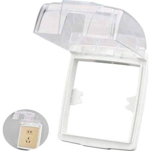Waterproof Wall Switch Socket Box Protective Cover Universal Wall Socket Switch Plate Outlet Door Bell Box