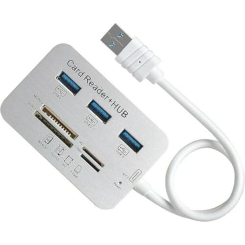 High Speed Multi 3 Port USB 3.0 Hub Multiport SD TF Card Reader Usb Splitter for Macbook Pro Air Computer Pc Laptop Accessories