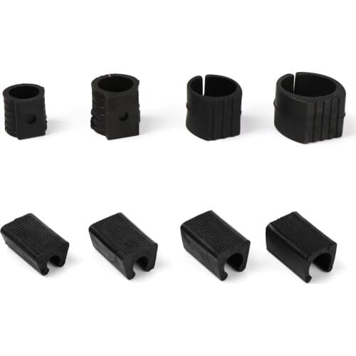 10pcs Chair Leg Pad Damper Stool Anti-Front Tilt Pipe Clamp U Shaped Floor Glide Tubing Caps Durable Tube Rear Pad Floor Protect
