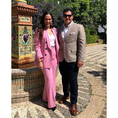 2piece set women Retro high quality fashion banquet womens suit long suit jacket + high waist casual pants two piece set skirt