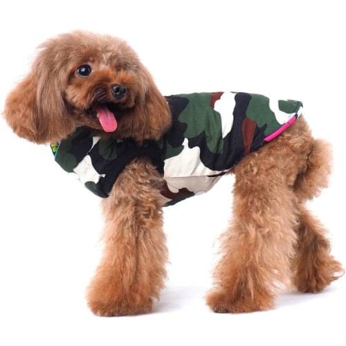 Waterproof Pet Dog Vest Coat Double-sided Wear Puppy Jacket Winter Warm Chihuahua Clothing Dog Clothes For Small Dogs Cats