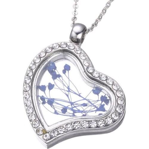 10pcs/lot Free Shipping Gold Color 34*28mm Heart Magnet Memory Photo Magnetic Glass Living Floating Locket With Rhinestones