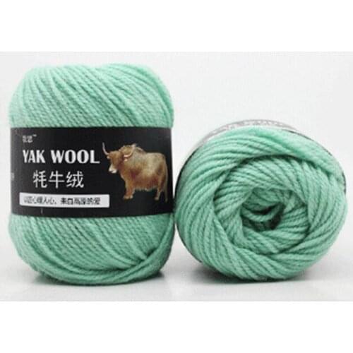 100g Worsted Middle Thick Thread Blended Yarns 3 Ply Soft Baby Wool Yarn Yak Cashmere Hand Knitting Crochet Sweater Scarf Yarns