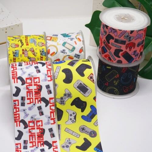 3 Inch 75 mm Cartoon Printed Grosgrain Ribbons For Hair Bows Craft Suppliers 54361